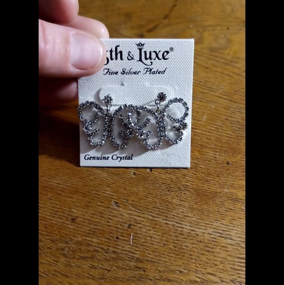 Crystal butterfly earrings